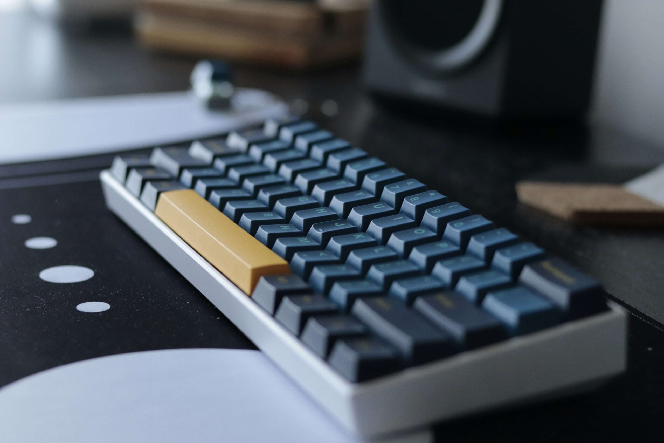 Close up of a mechanical keyboard