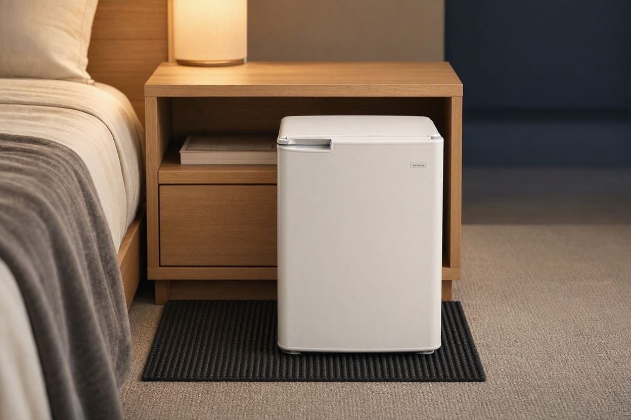 best-quiet-mini-fridges-bedroom