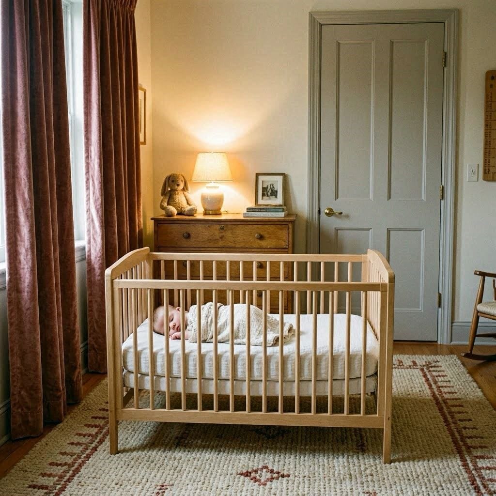 A beautifully soundproofed nursery designed to protect infant sleep architecture